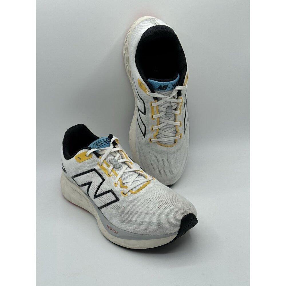 New Balance Fresh Foam 680 V8 Mens Shoes Gray White Lace-Up Sneakers Size 11 - Picture 10 of 13